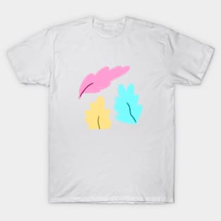 Colorful watercolor leaf art design T-Shirt